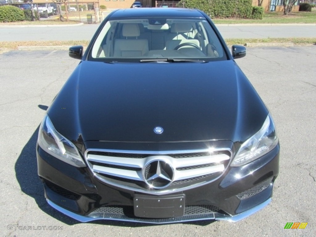 2014 E 350 4Matic Sport Sedan - Black / Silk Beige/Espresso Brown photo #5
