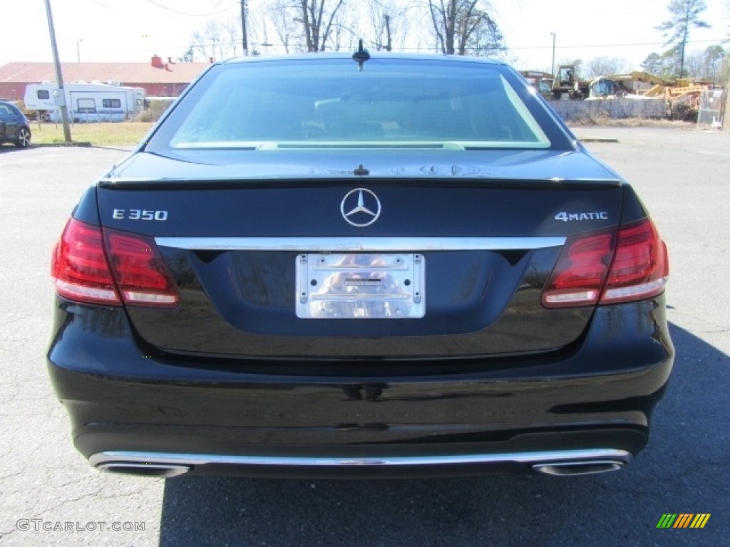 2014 E 350 4Matic Sport Sedan - Black / Silk Beige/Espresso Brown photo #9