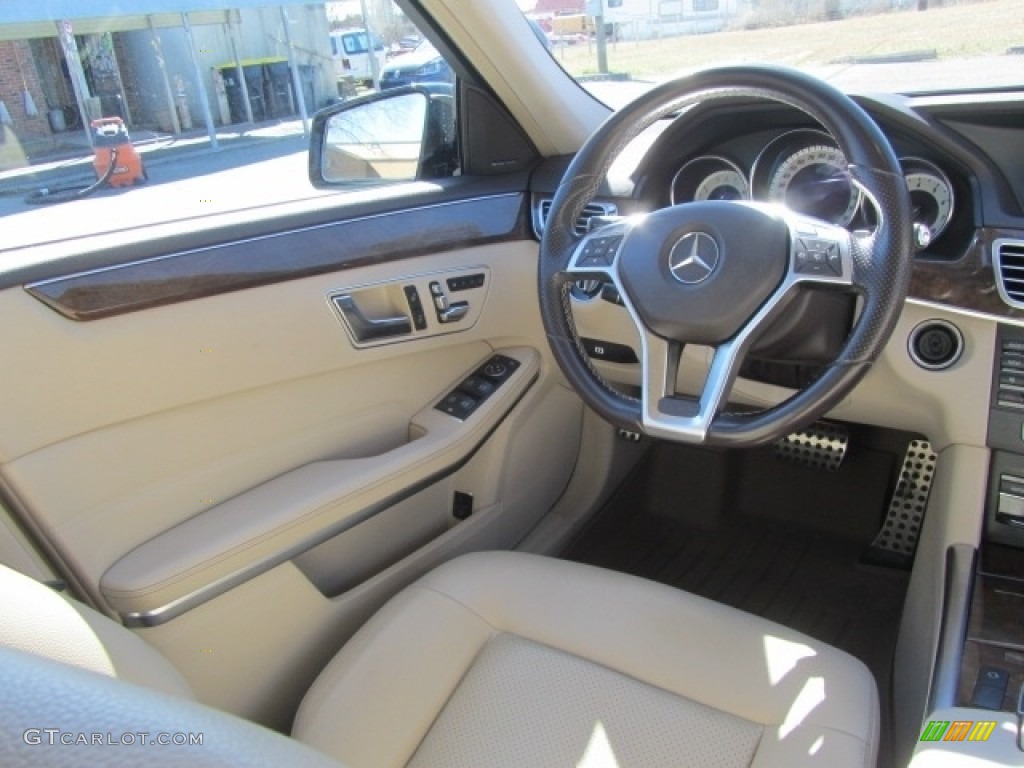 2014 E 350 4Matic Sport Sedan - Black / Silk Beige/Espresso Brown photo #12