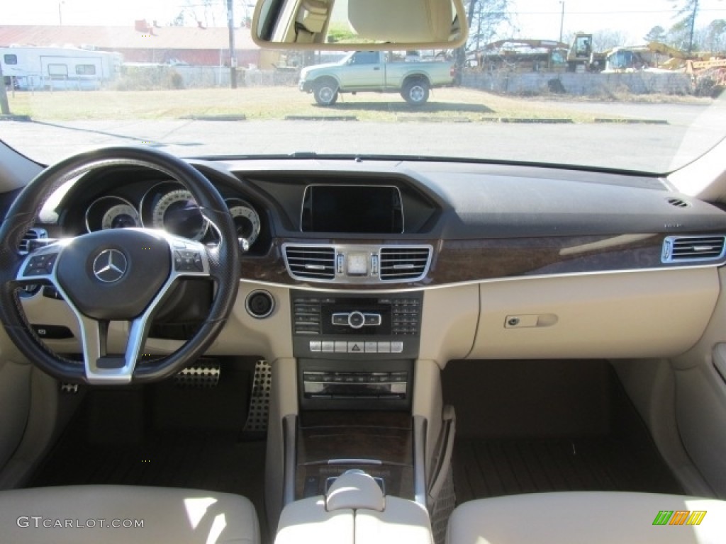 2014 E 350 4Matic Sport Sedan - Black / Silk Beige/Espresso Brown photo #13