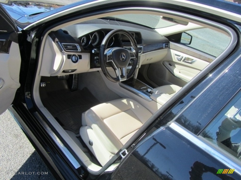 2014 E 350 4Matic Sport Sedan - Black / Silk Beige/Espresso Brown photo #17