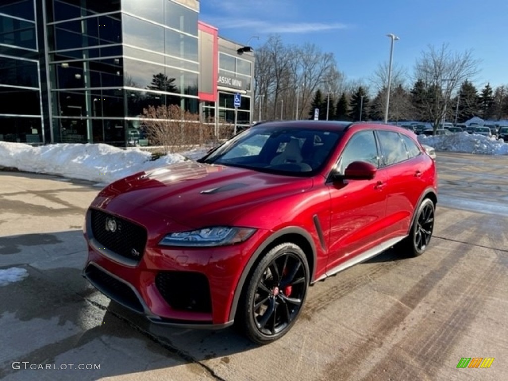 Firenze Red Metallic 2020 Jaguar F-PACE SVR Exterior Photo #143710567