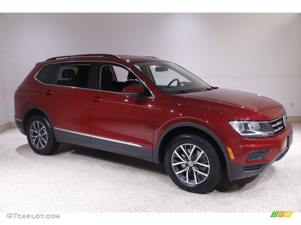 2020 Tiguan SE 4MOTION - Cardinal Red Metallic / Titan Black photo #1