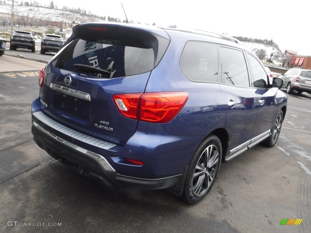 2017 Pathfinder Platinum 4x4 - Caspian Blue / Almond photo #10