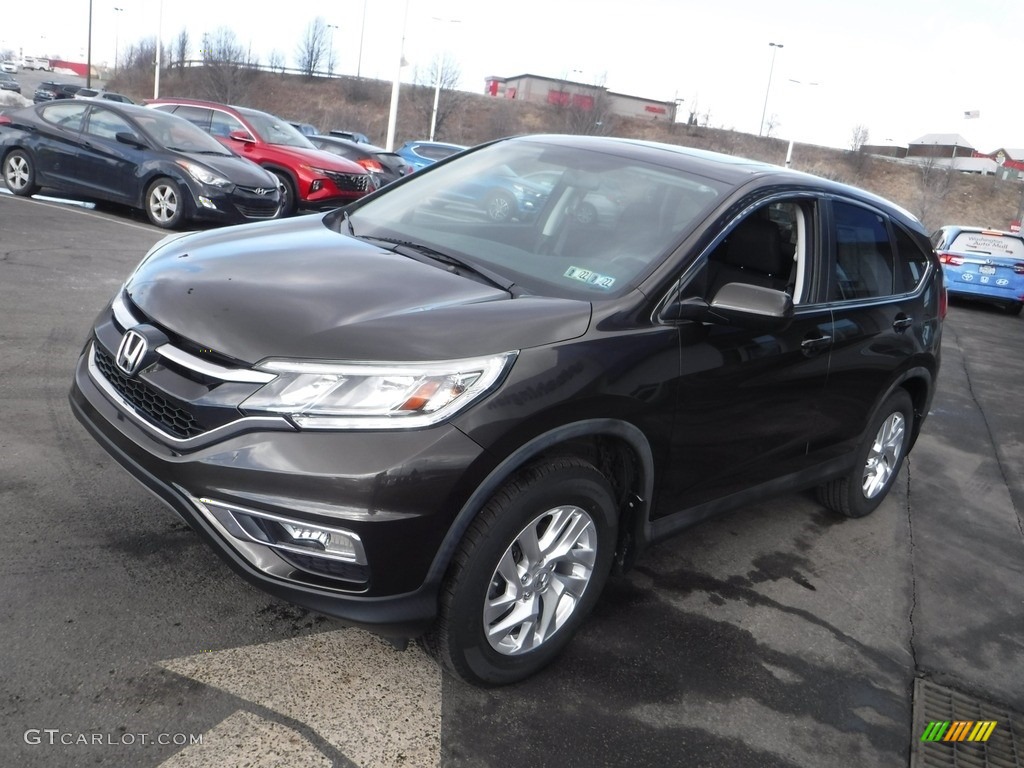 2015 CR-V EX AWD - Kona Coffee Metallic / Black photo #6