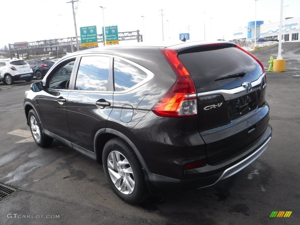 2015 CR-V EX AWD - Kona Coffee Metallic / Black photo #8