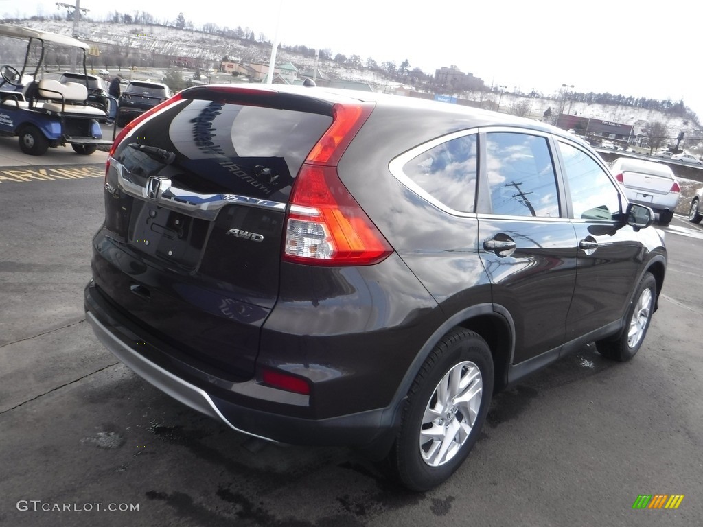 2015 CR-V EX AWD - Kona Coffee Metallic / Black photo #10