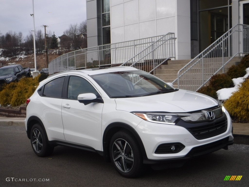 Platinum White Pearl 2022 Honda HR-V EX-L AWD Exterior Photo #143711770