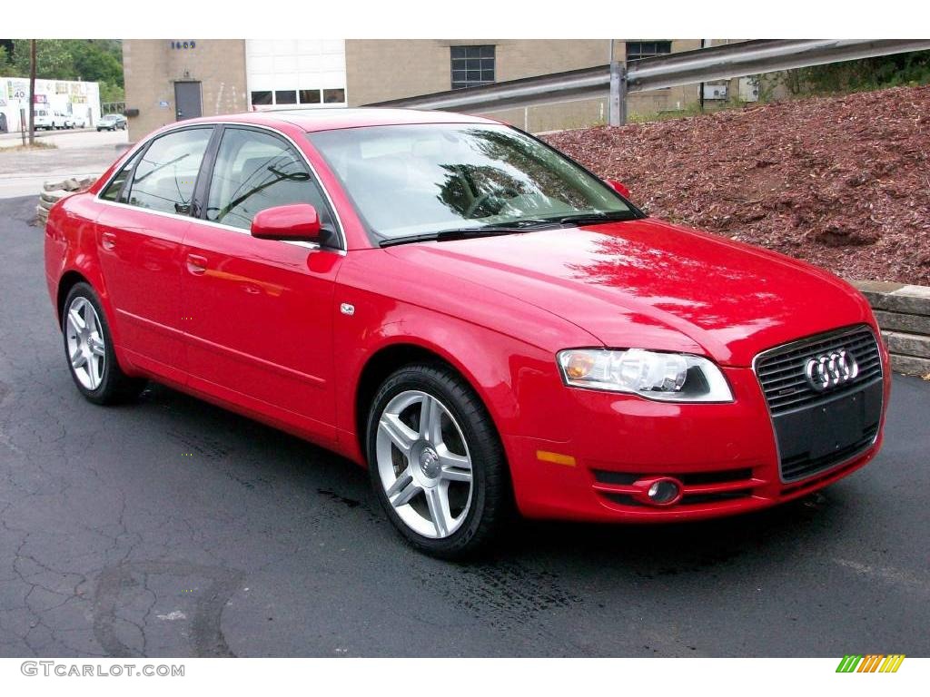 2006 A4 2.0T quattro Sedan - Brilliant Red / Beige photo #7