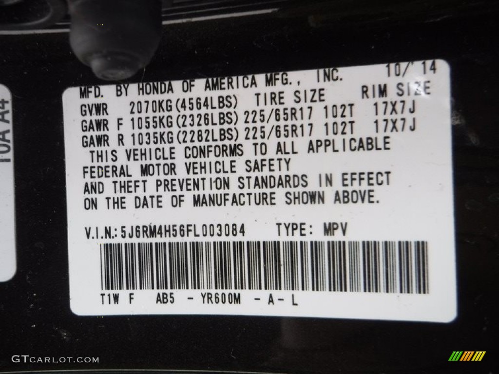 2015 CR-V EX AWD - Kona Coffee Metallic / Black photo #30