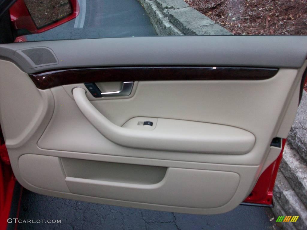 2006 A4 2.0T quattro Sedan - Brilliant Red / Beige photo #19