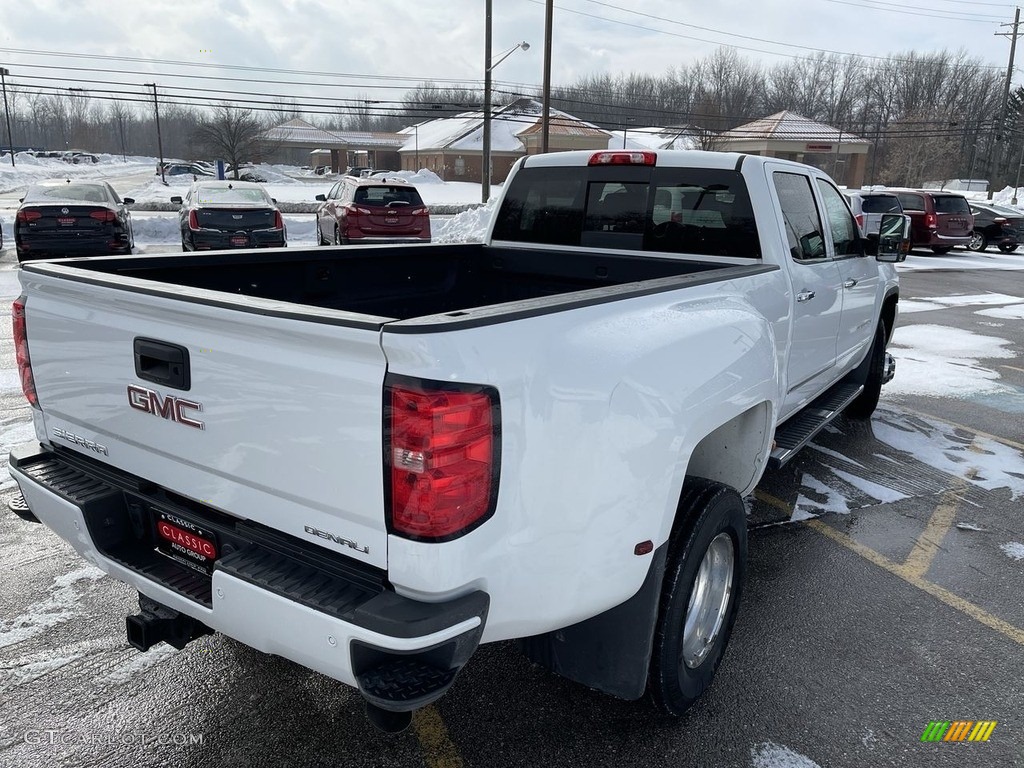 2017 Sierra 3500HD Denali Crew Cab 4x4 - Summit White / Cocoa/­Dark Sand photo #4