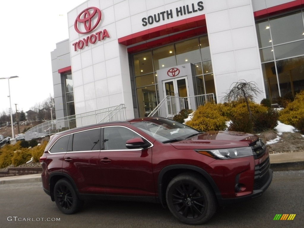 2019 Highlander SE AWD - Salsa Red Pearl / Black photo #2