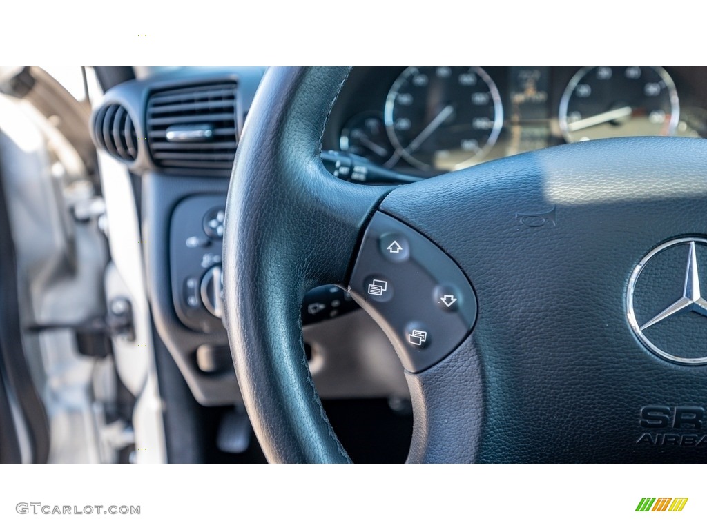 2005 Mercedes-Benz C 240 Wagon Black Steering Wheel Photo #143714455