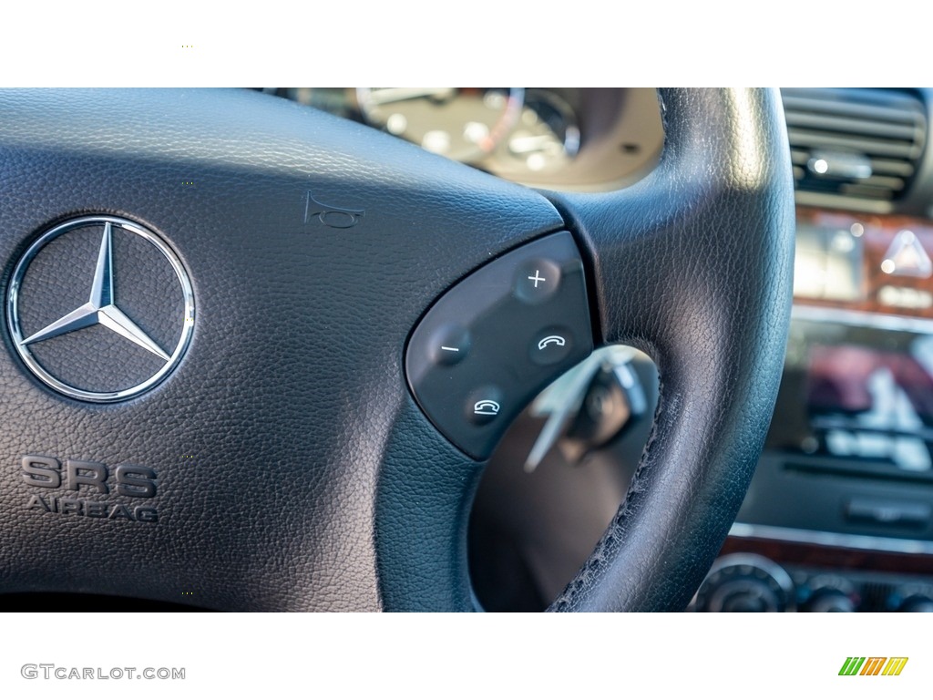 2005 Mercedes-Benz C 240 Wagon Black Steering Wheel Photo #143714476
