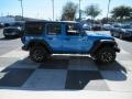 2021 Hydro Blue Pearl Jeep Wrangler Unlimited Rubicon 4xe Hybrid  photo #3