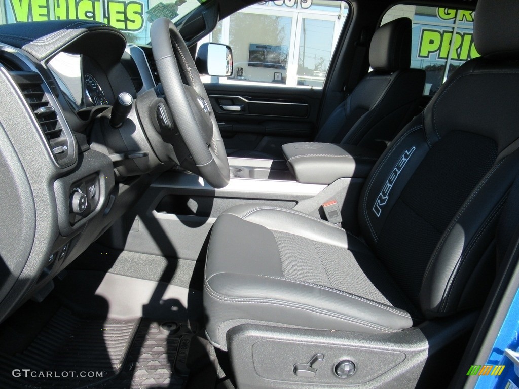 2021 1500 Rebel Crew Cab 4x4 - Hydro Blue Pearl / Black photo #11