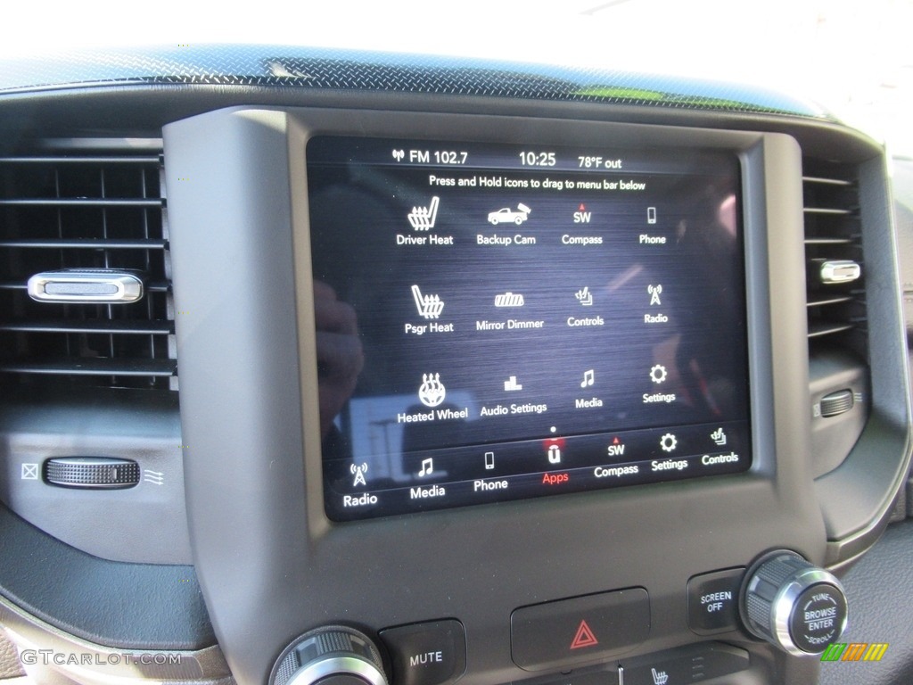 2021 1500 Rebel Crew Cab 4x4 - Hydro Blue Pearl / Black photo #17