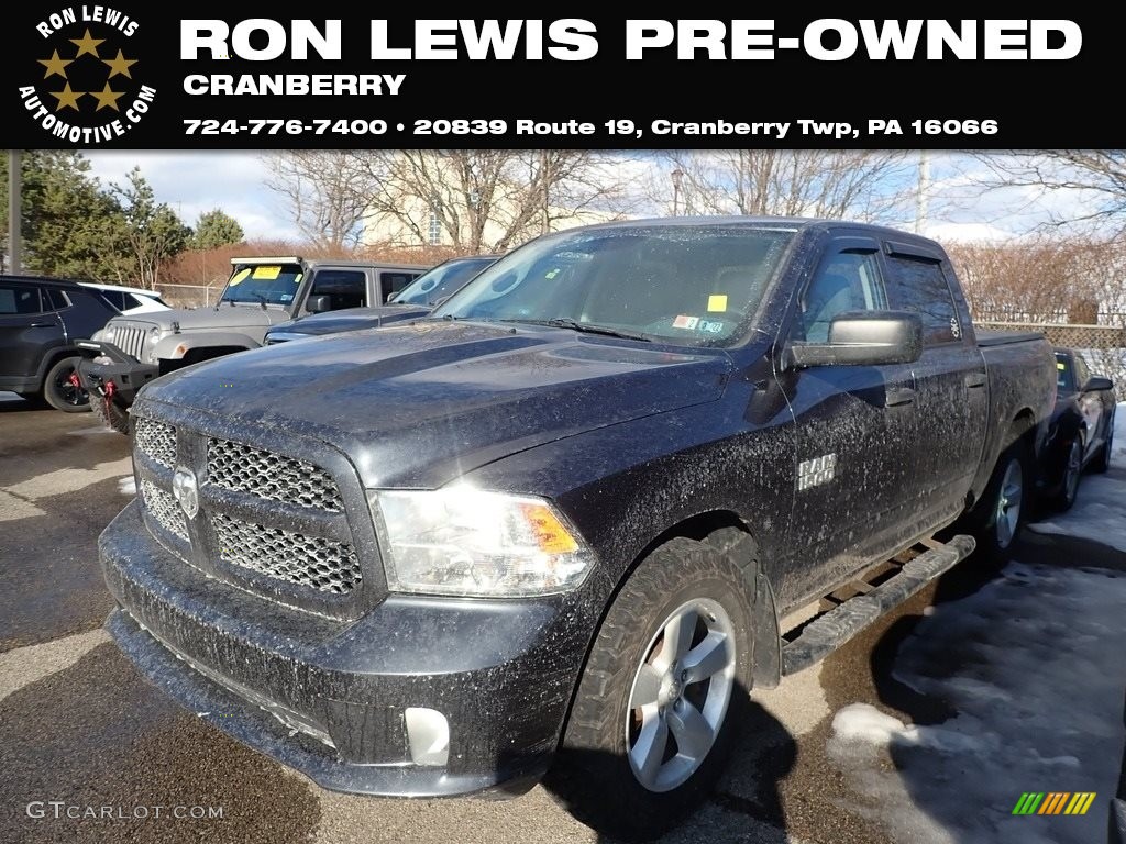 2015 1500 Express Crew Cab 4x4 - Maximum Steel Metallic / Black/Diesel Gray photo #1
