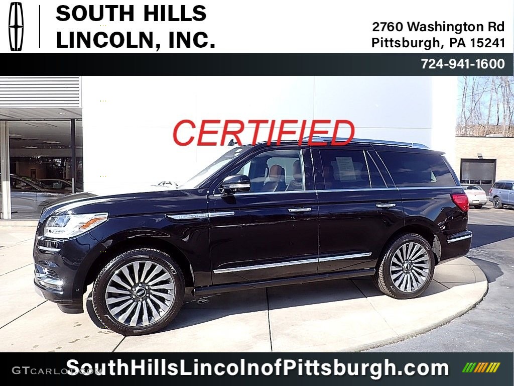 2019 Navigator Reserve 4x4 - Infinite Black Metallic / Russet photo #1
