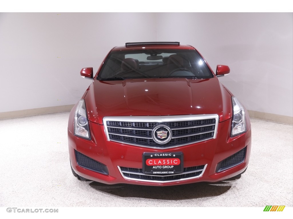 2014 ATS 2.0L Turbo AWD - Red Obsession Tintcoat / Morello Red/Jet Black photo #2