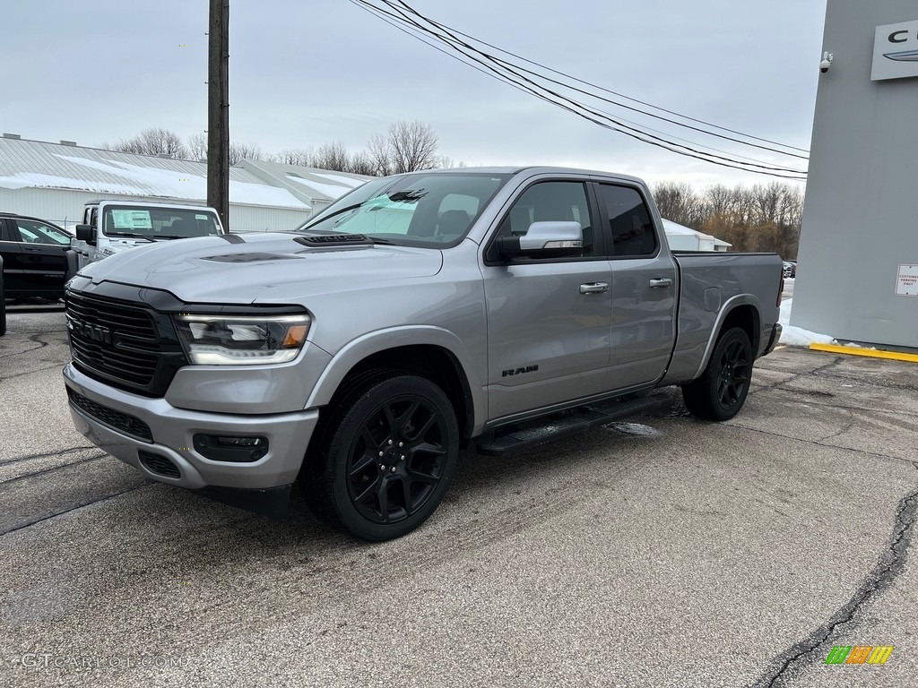 2020 1500 Laramie Quad Cab 4x4 - Billet Silver Metallic / Black photo #1