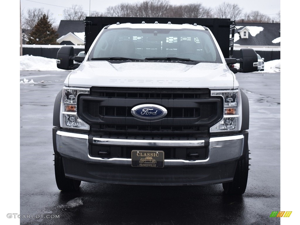 2020 F550 Super Duty XL Regular Cab Chassis - Oxford White / Earth Gray photo #5