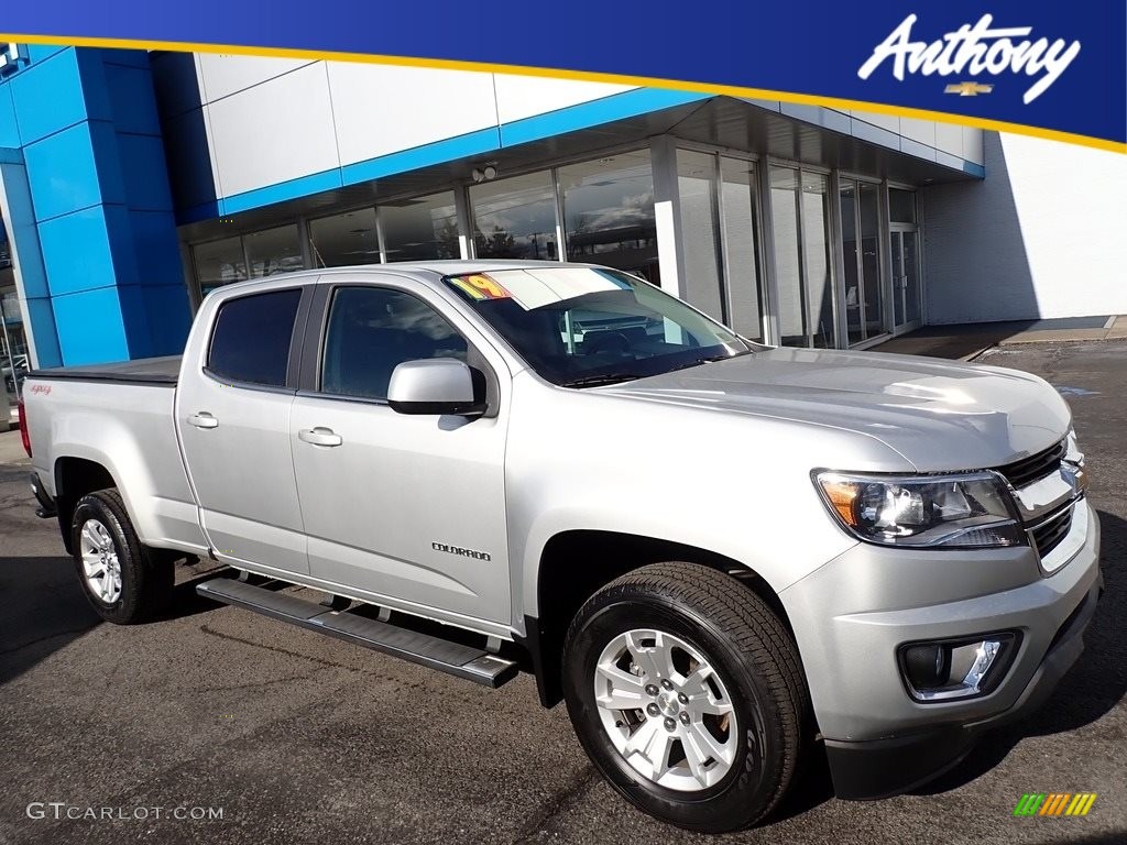 2019 Colorado LT Crew Cab 4x4 - Silver Ice Metallic / Jet Black photo #1