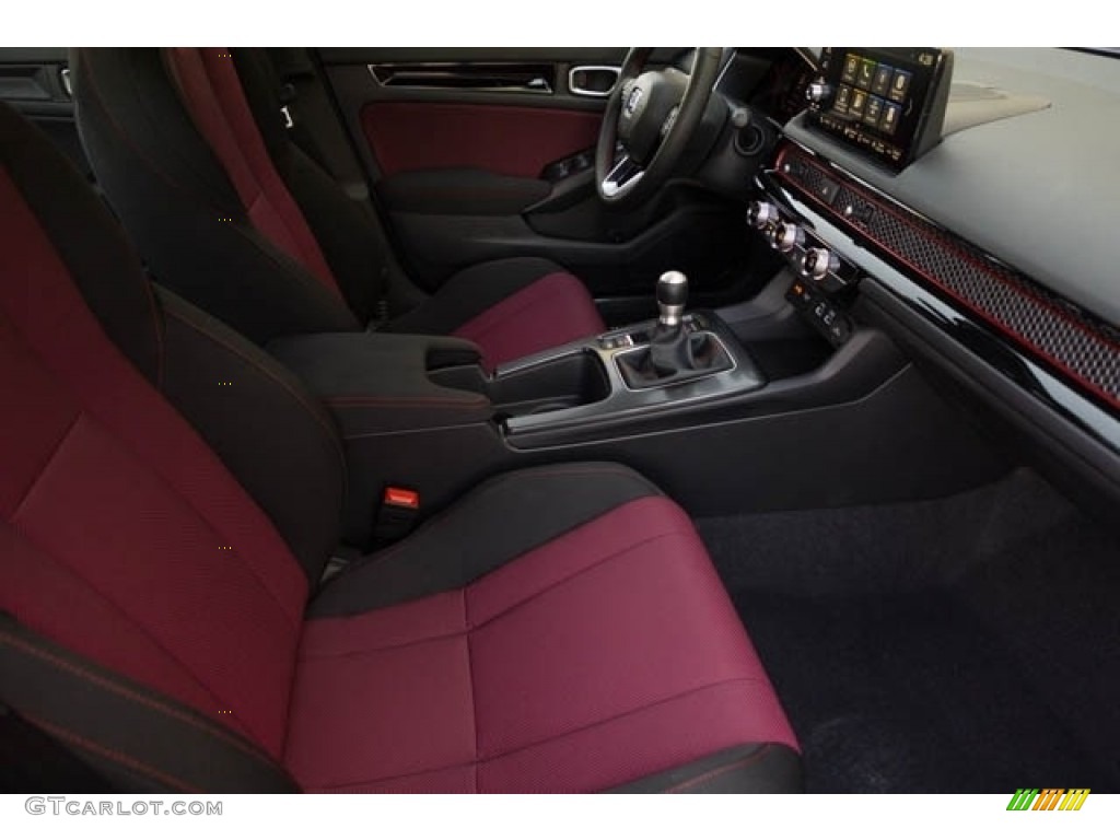 Black/Red Interior 2022 Honda Civic Si Sedan Photo #143720828