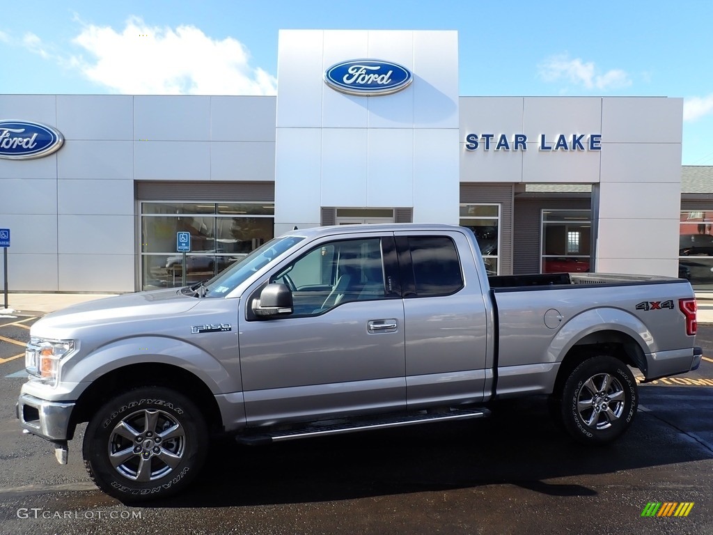 2020 F150 XLT SuperCab 4x4 - Iconic Silver / Medium Earth Gray photo #1
