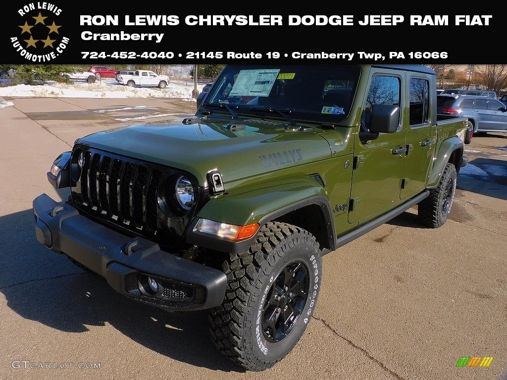 2022 Sarge Green Jeep Gladiator Willys 4x4 143718349 Photo 3