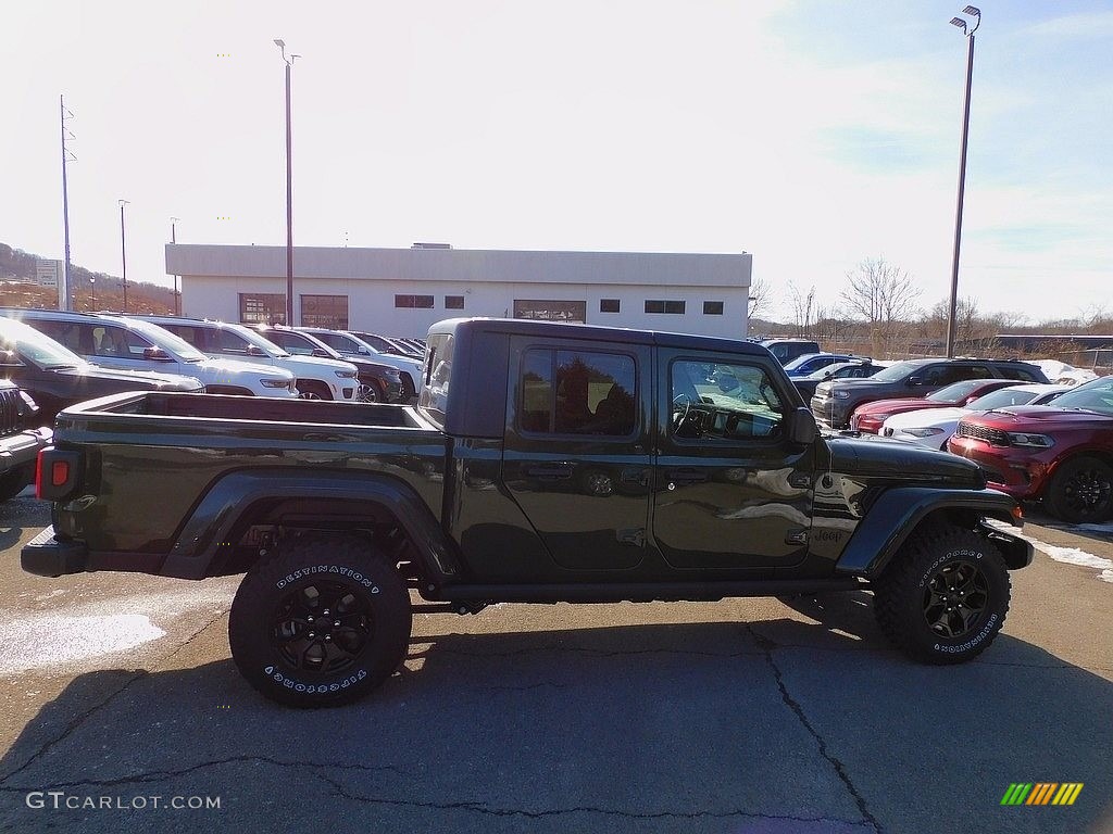 2022 Gladiator Willys 4x4 - Sarge Green / Black photo #4