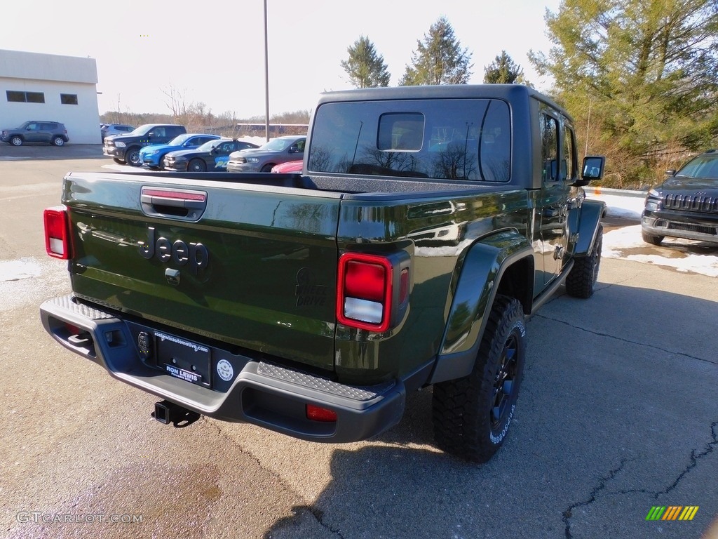 2022 Gladiator Willys 4x4 - Sarge Green / Black photo #5