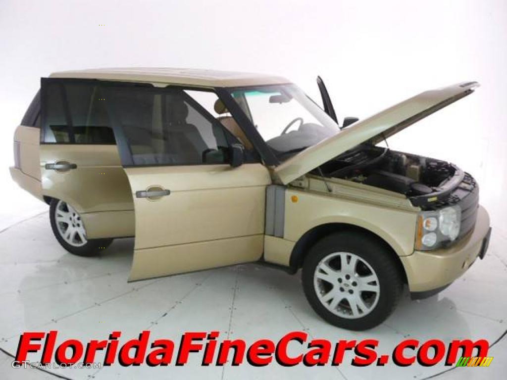 2004 Range Rover HSE - Maya Gold Metallic / Sand/Jet Black photo #7