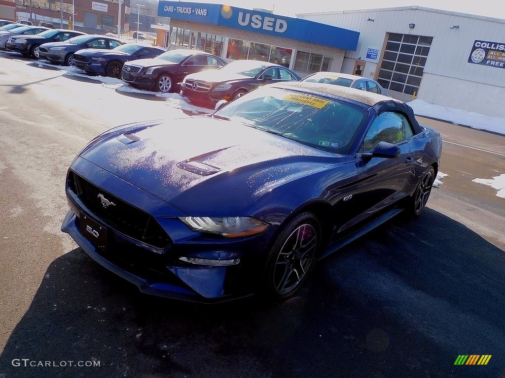2019 Mustang GT Premium Convertible - Kona Blue / Ebony photo #7