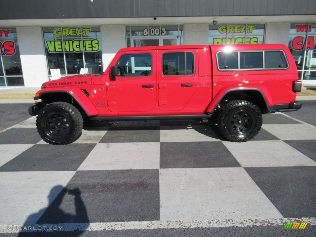 2020 Gladiator Rubicon 4x4 - Firecracker Red / Black photo #1