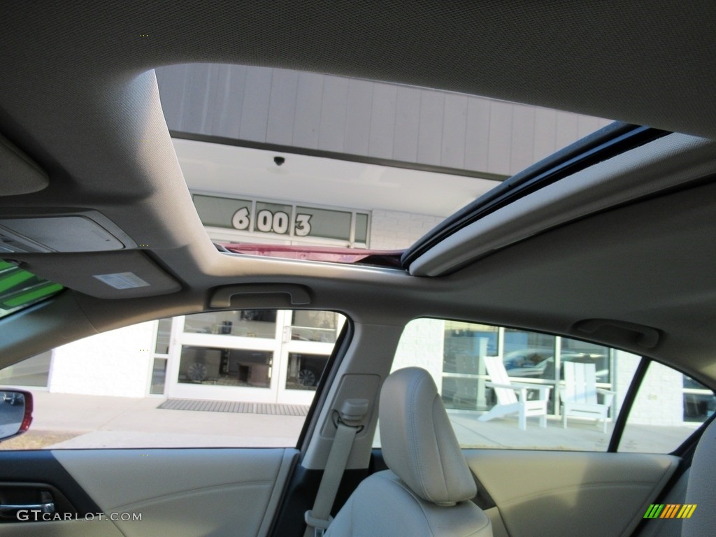 2014 Accord EX-L V6 Sedan - Basque Red Pearl II / Ivory photo #11