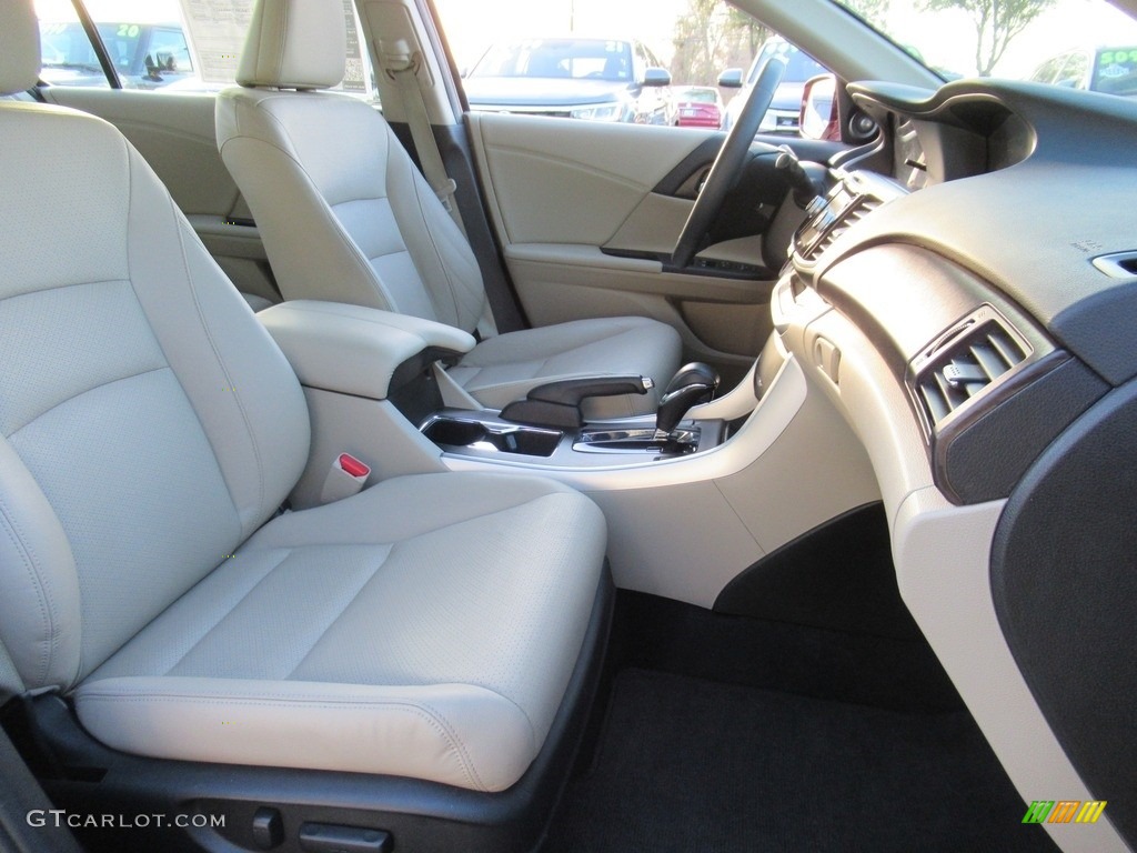 2014 Accord EX-L V6 Sedan - Basque Red Pearl II / Ivory photo #13