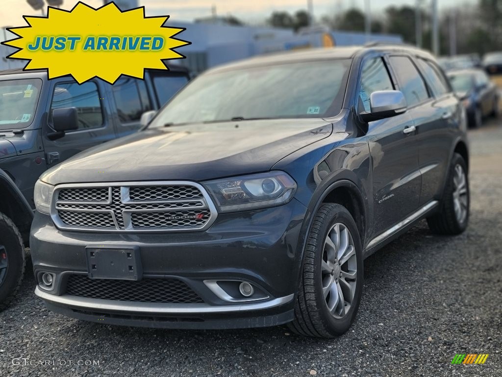 2017 Durango Citadel Anodized Platinum AWD - DB Black Crystal / Black photo #1