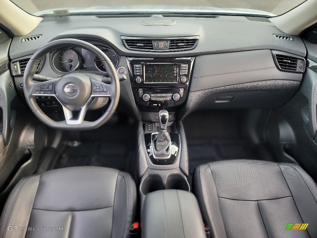2020 Nissan Rogue SL AWD Charcoal Dashboard Photo #143726004