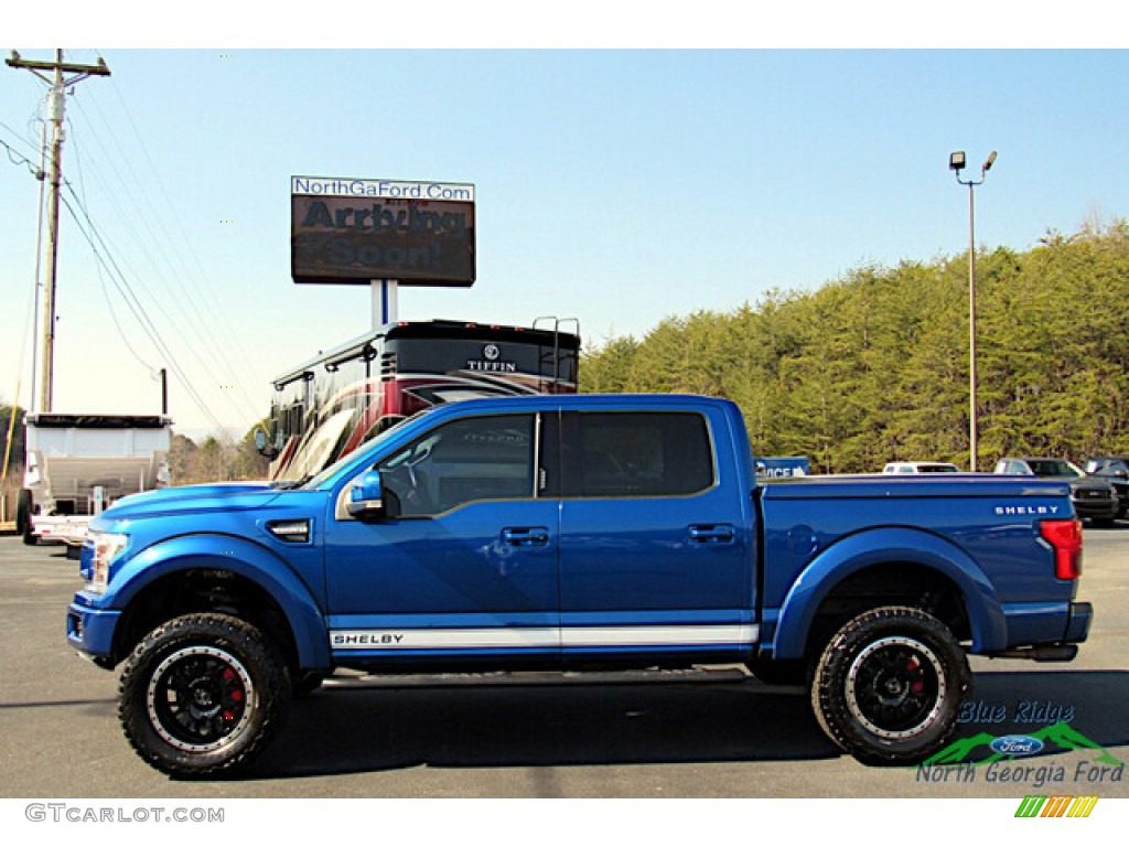 2018 F150 Shelby Cobra Edition SuperCrew 4x4 - Lightning Blue / Black photo #2
