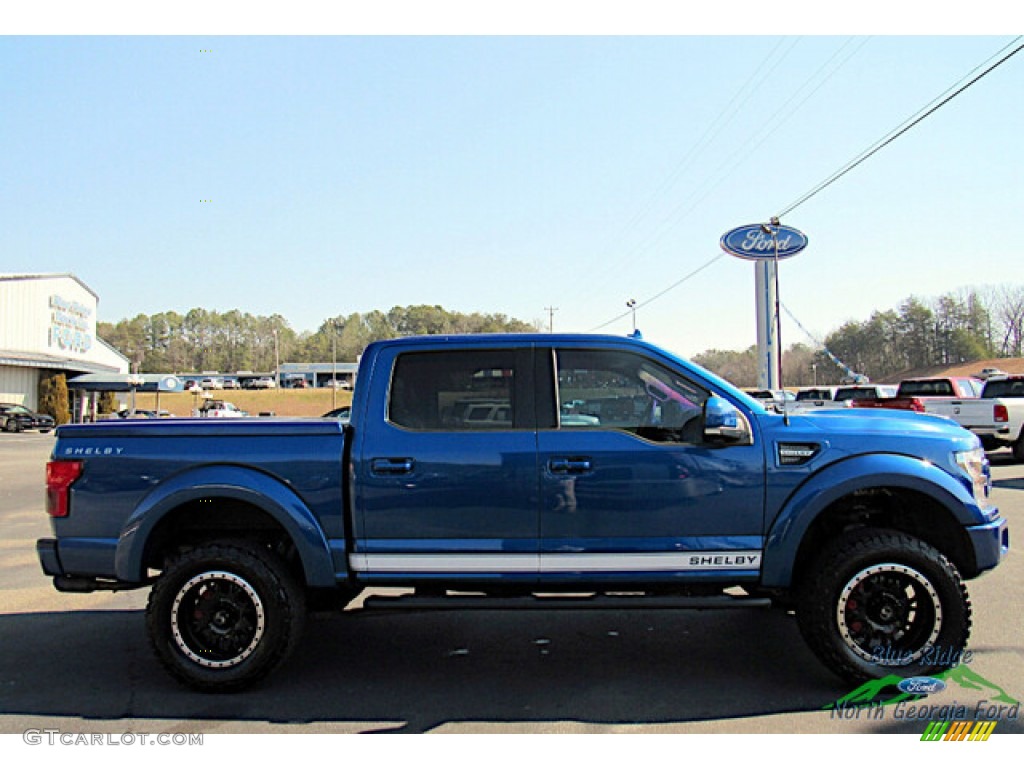 2018 F150 Shelby Cobra Edition SuperCrew 4x4 - Lightning Blue / Black photo #6