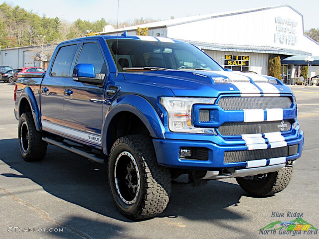 Lightning Blue 2018 Ford F150 Shelby Cobra Edition SuperCrew 4x4 Exterior Photo #143728021