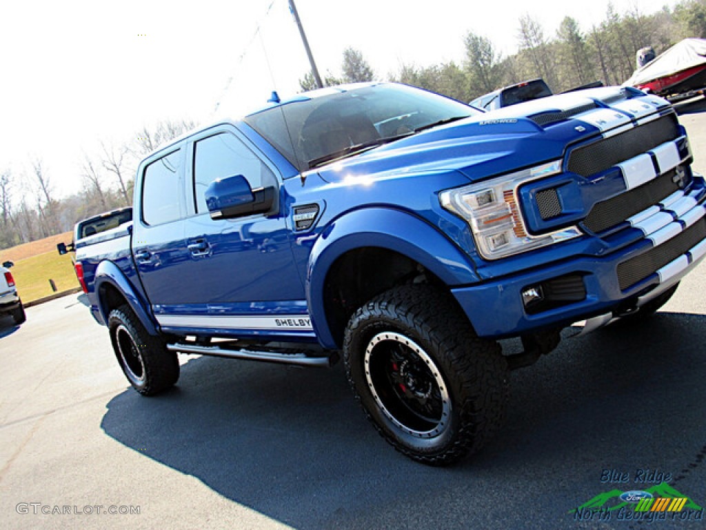 2018 F150 Shelby Cobra Edition SuperCrew 4x4 - Lightning Blue / Black photo #34