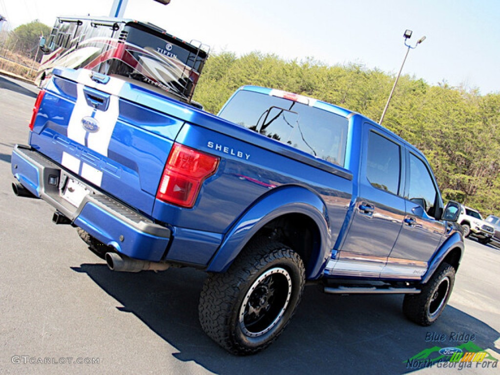 2018 F150 Shelby Cobra Edition SuperCrew 4x4 - Lightning Blue / Black photo #35