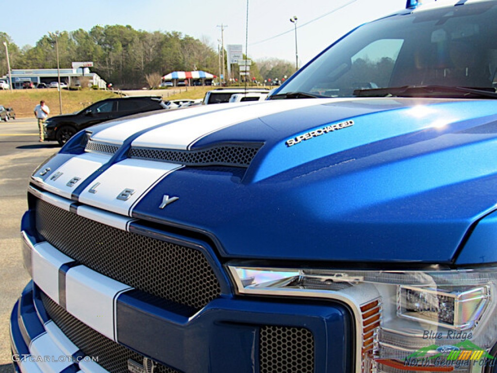 2018 F150 Shelby Cobra Edition SuperCrew 4x4 - Lightning Blue / Black photo #38