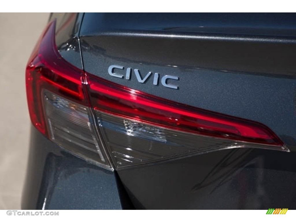2022 Civic Touring Sedan - Meteorite Gray Metallic / Black photo #6