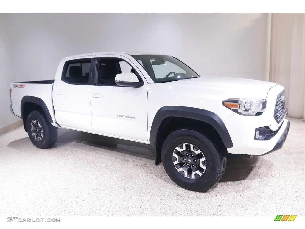 2020 Tacoma TRD Off Road Double Cab 4x4 - Super White / Cement photo #1