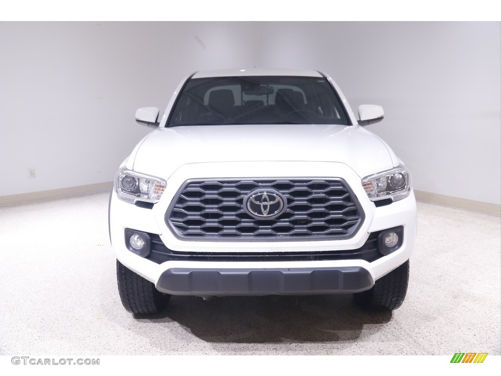 2020 Tacoma TRD Off Road Double Cab 4x4 - Super White / Cement photo #2