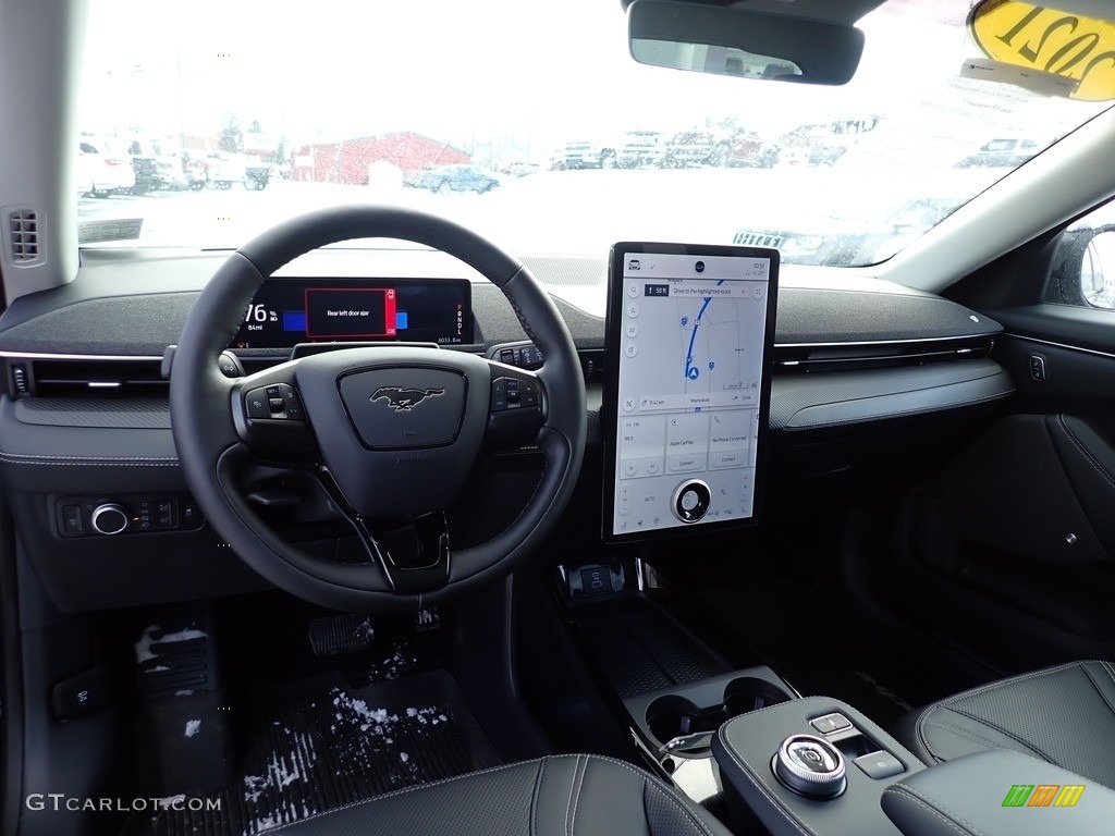2021 Ford Mustang Mach-E Premium eAWD Black Onyx Dashboard Photo #143730076
